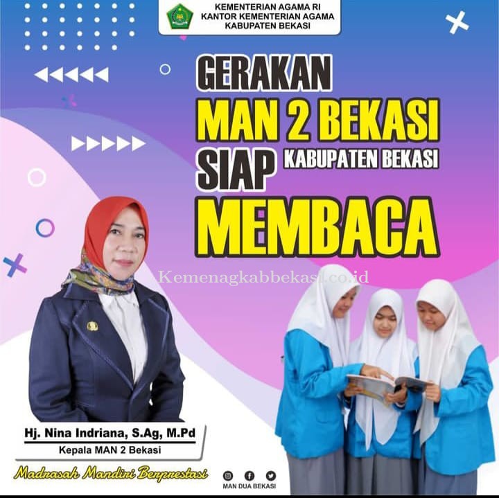 TINGKATKAN MINAT LITERASI, MAN 2 BEKASI GALAKKAN GERAKAN AYO MEMBACA!