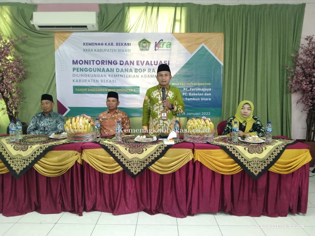 Kepala Kanmenag Kabupaten Bekasi Berikan Arahan pada Kegiatan Monev BOPRA Putaran Kedua di Tambun Utara