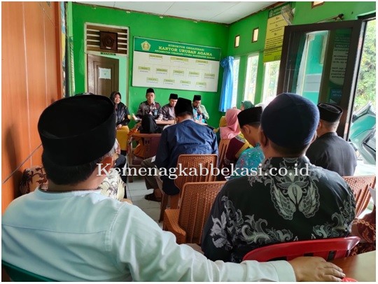 Kepala KUA Kec. Cikarang Utara H. Dede Suhono, S.Ag, MM, Sampaikan Sosialisasi Usulan BIPIH Tahun 2023